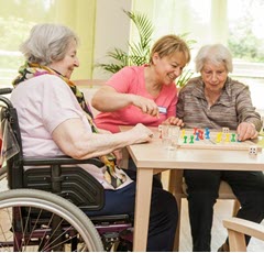 photo of elderly at common areas