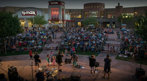 photo of consert venue at a Regional Shopping Center