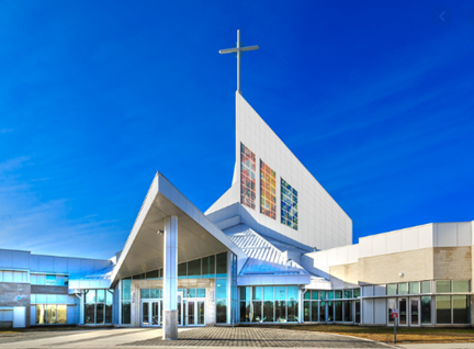 photo of modern church